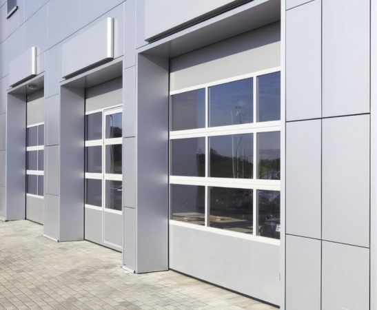 Панорамные ворота Алютех Alutrend в Пятигорске