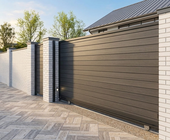 Ворота из металлического сайдинга в Пятигорске