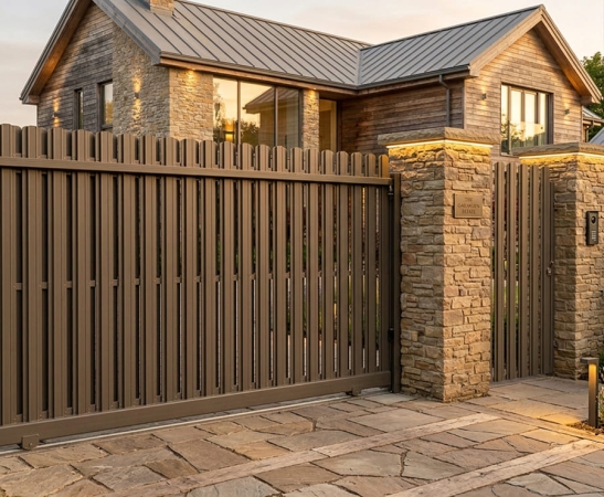 Ворота из штакетника в Пятигорске